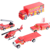 Container Truck Fire Dept Die-cast