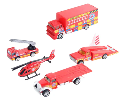 Container Truck Fire Dept Die-cast