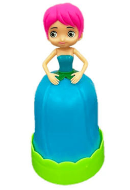 Diy Flower Girl Teal Dress Doll