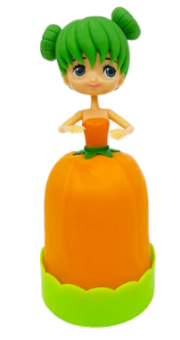 Diy Flower Girl Orange Dress Doll