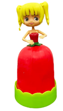 Diy Flower Girl Red Dress Doll