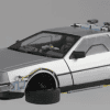 Aoshima 1/24 Back To The Future Part II Time Machine Model Kit