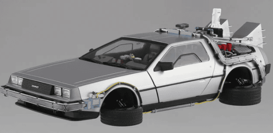 Aoshima 1/24 Back To The Future Part II Time Machine Model Kit