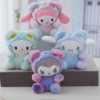 Anime Sanrio Plush Toys Kawaii Cinnamon Dog Keychain Pendant For Bag Stuffed Soft Doll For Kids Gift New Year Gift Toys For Kids